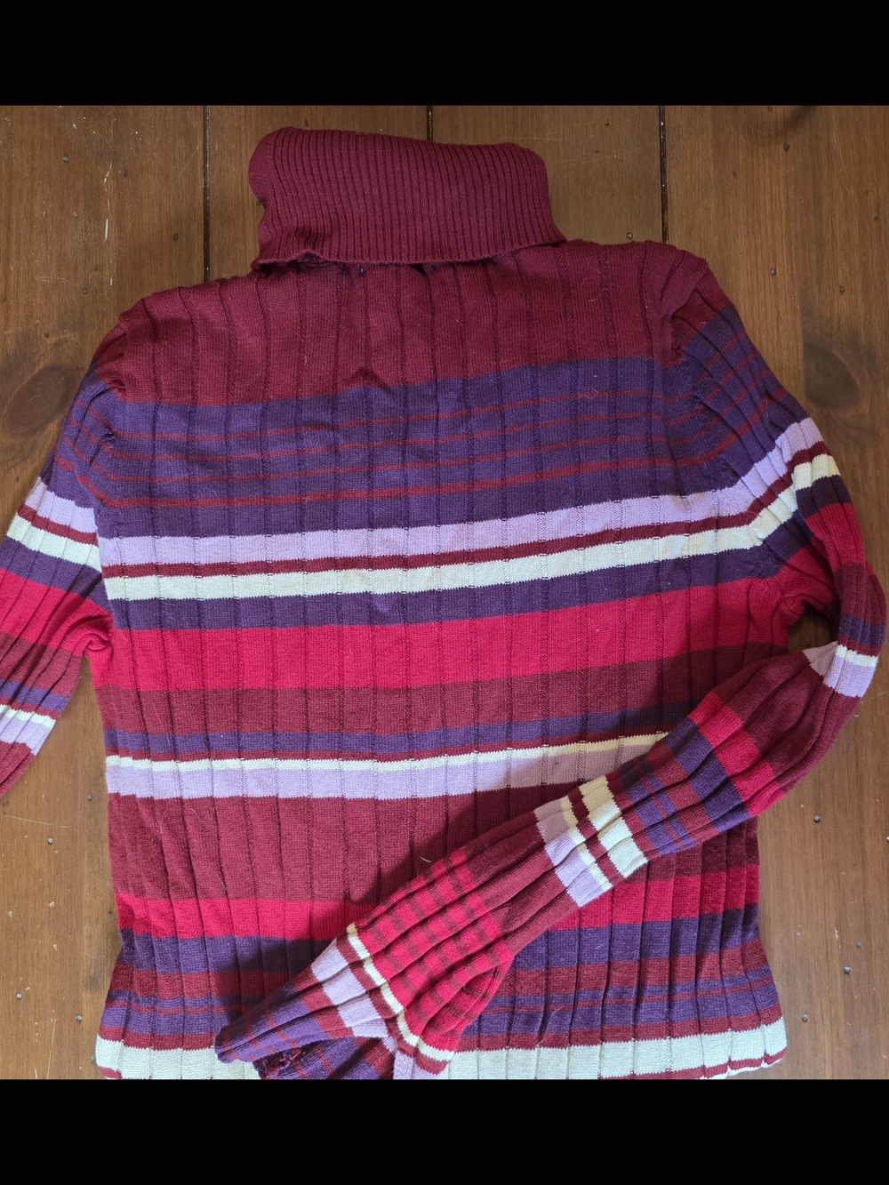 Eloquii Striped Ribbed Turtleneck Maxi Sweater Dress